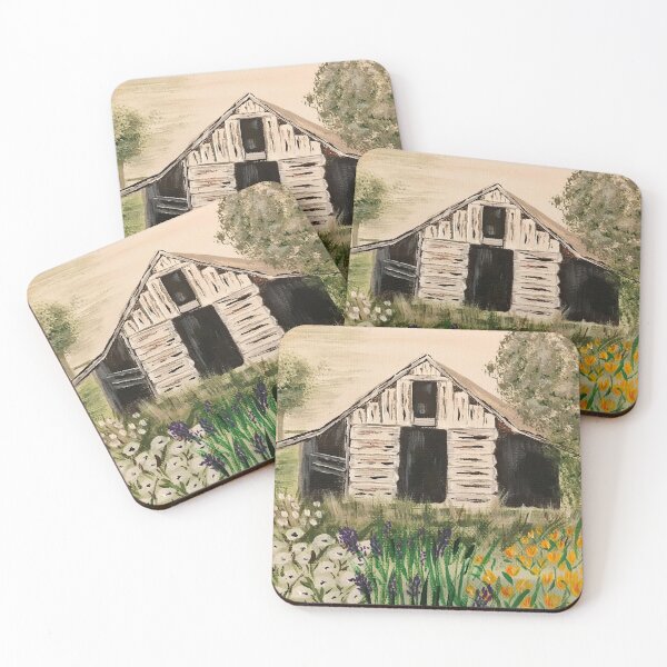 Item preview, white abandoned barn designed and sold by melaniesfields.
