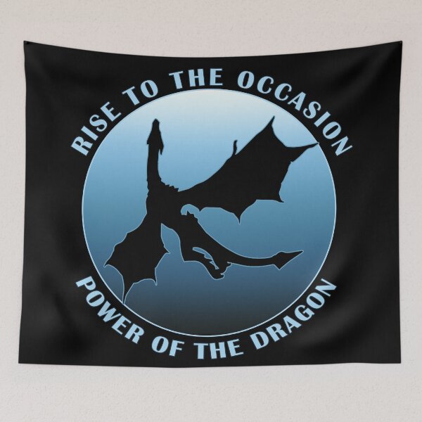 Item preview, Flying Dragon Silhouette Blue designed and sold by Coder-T.