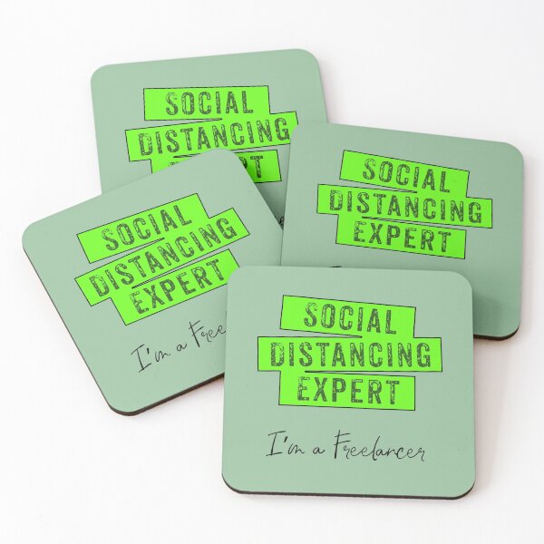 Item preview, Social Distancing Expert in Green designed and sold by aventi24.