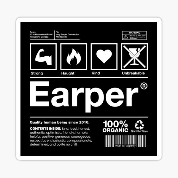 Étiquette d'expédition Earper - Wynonna Earp Sticker