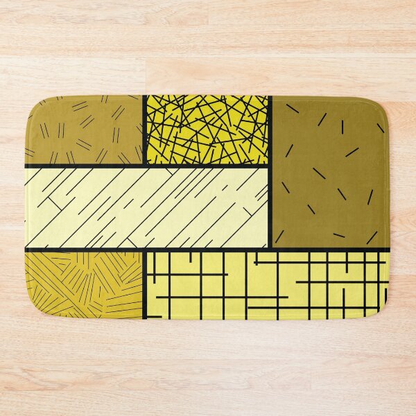 Item preview, Scattered Lines Tableau – Yellow designed and sold by RoguePatterns.