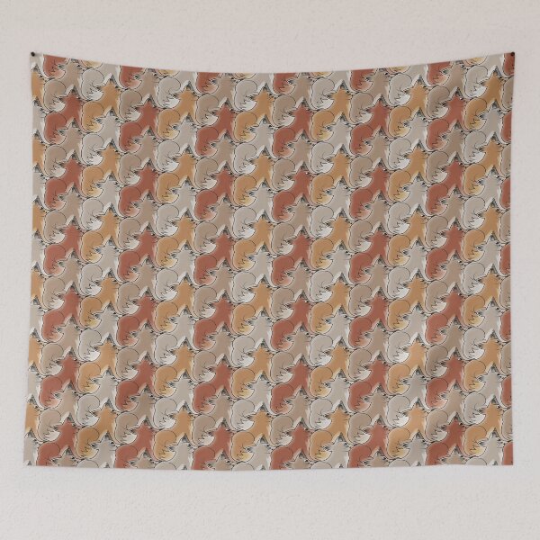 Item preview, Fox Tessellation - Brown designed and sold by DaveSavageArt.
