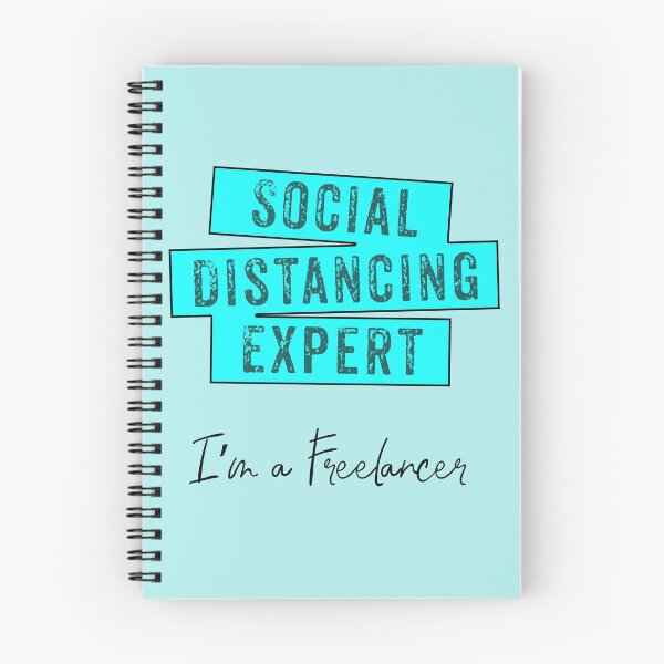 Item preview, Social Distancing Expert in Blue designed and sold by aventi24.