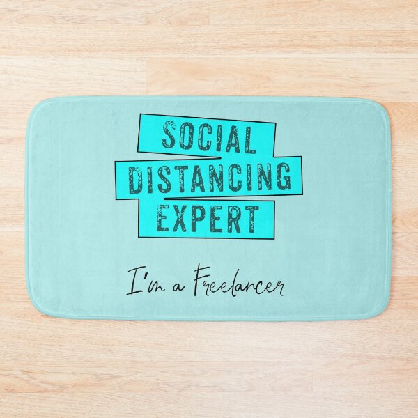 Item preview, Social Distancing Expert in Blue designed and sold by aventi24.