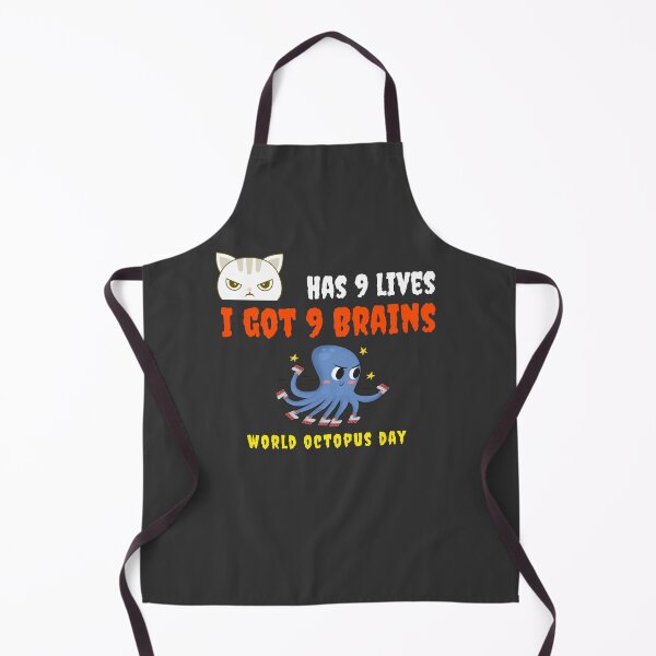 Item preview, World Octopus Day - Cat Has 9 Lives, I Got 9 Brains designed and sold by youngdstag.