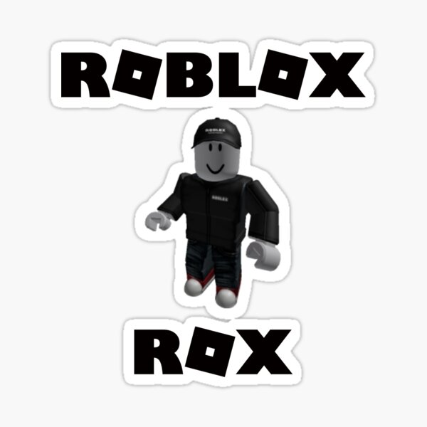 Roblox Logo Black Stickers Redbubble - dark suit roblox