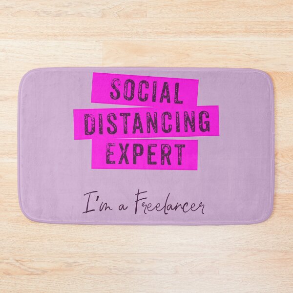 Item preview, Social Distancing Expert in Pink designed and sold by aventi24.
