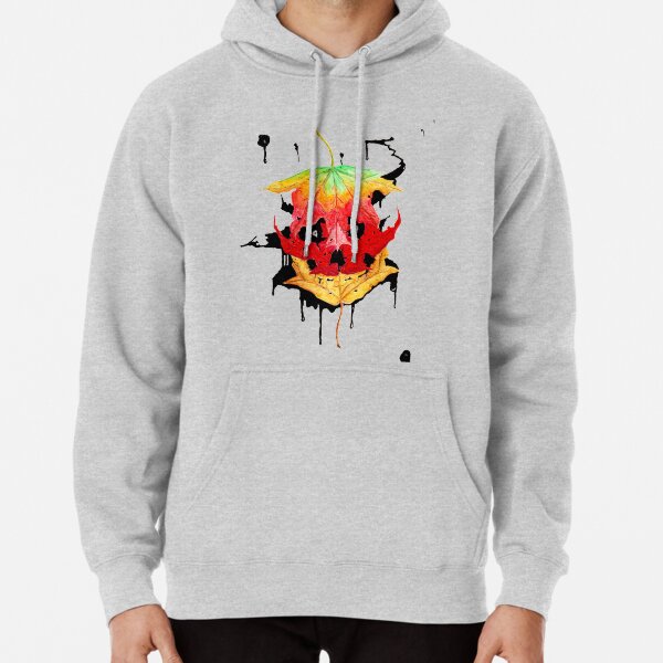Autumn: Skull Leaves 3 out of 3 Pullover Hoodie