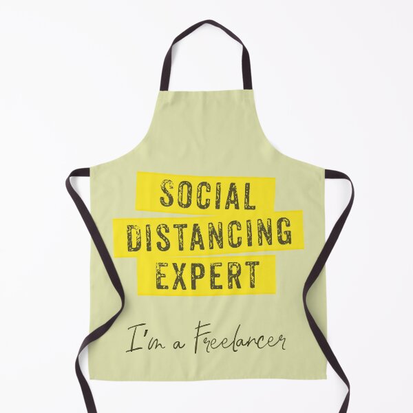Item preview, Social Distancing Expert In Yellow designed and sold by aventi24.
