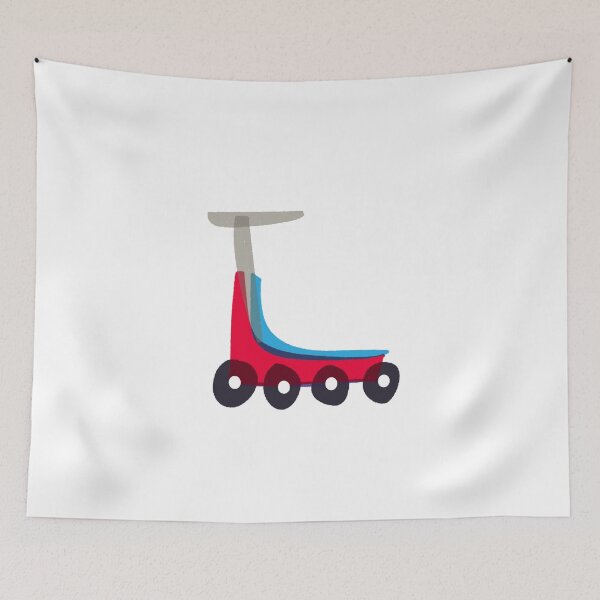 Artikelvorschau, Daff60 Digital Art - Transport - Roller, blau und rot entworfen und verkauft von David Hierons.