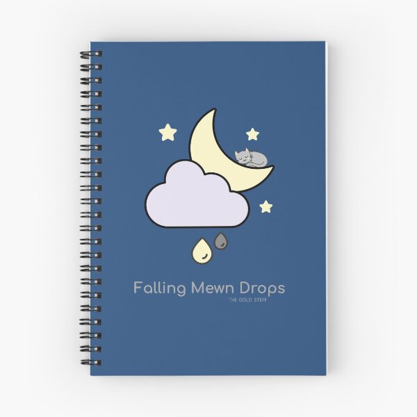 Item preview, Falling Mewn Drops (Grey Font) designed and sold by GoldenStef.