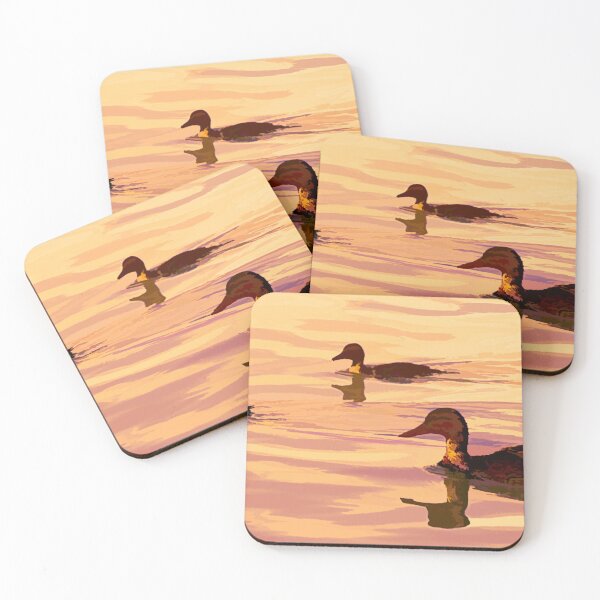 Item preview, Abstract ducks on water designed and sold by CanadianWild418.