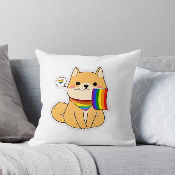 Aperçu de l'œuvre Gay Pride Shiba créée et vendue par LyartPrint.