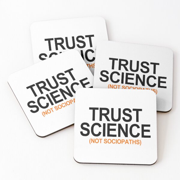 Item preview, Trust Science Not Sociopaths (orange menace 2.0) designed and sold by Thelittlelord.