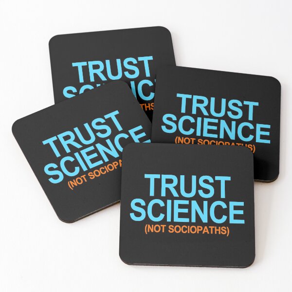 Item preview, Trust Science Not Sociopaths (blue wave edition) designed and sold by Thelittlelord.