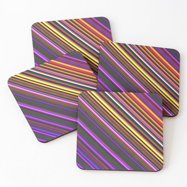 Item preview, Diagonal stripes purple orange yellow red rb designed and sold by VWDigitalPaint.