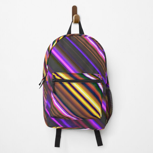 Item preview, Diagonal stripes purple orange yellow red rb designed and sold by VWDigitalPaint.