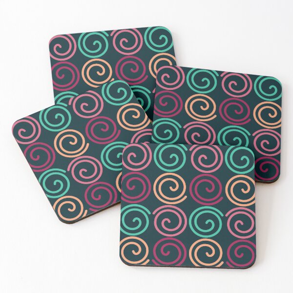 Item preview, Circle geometry retro colorful pattern designed and sold by likebakerdo.