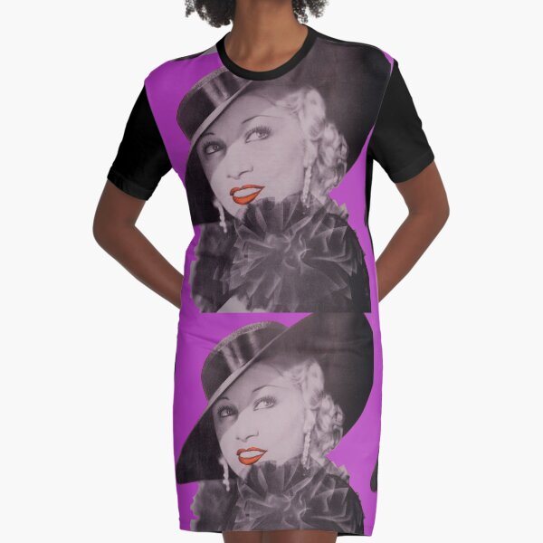 Mae West the Blonde Vamp Graphic T-Shirt Dress
