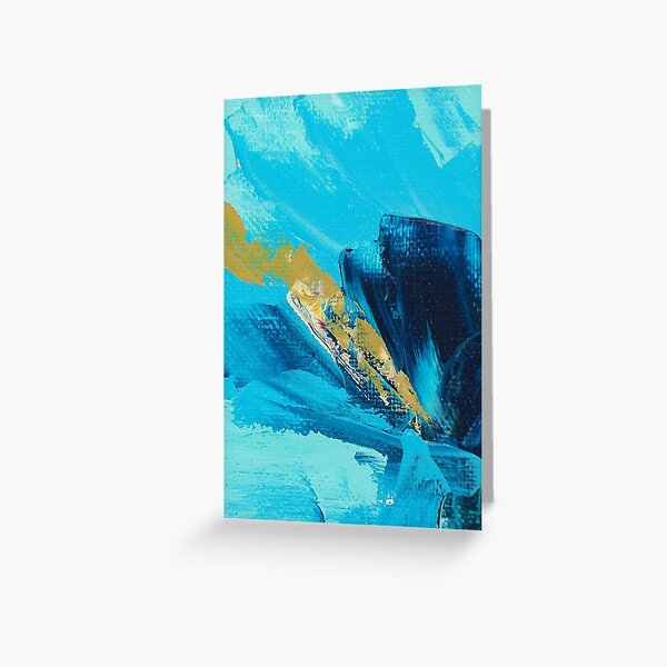 Flash, Floral Expressionism, Abstract Art by Courtney Hatcher Greeting Card