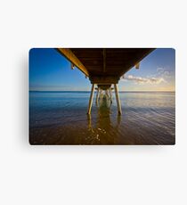 Under The Jetty Canvas Print