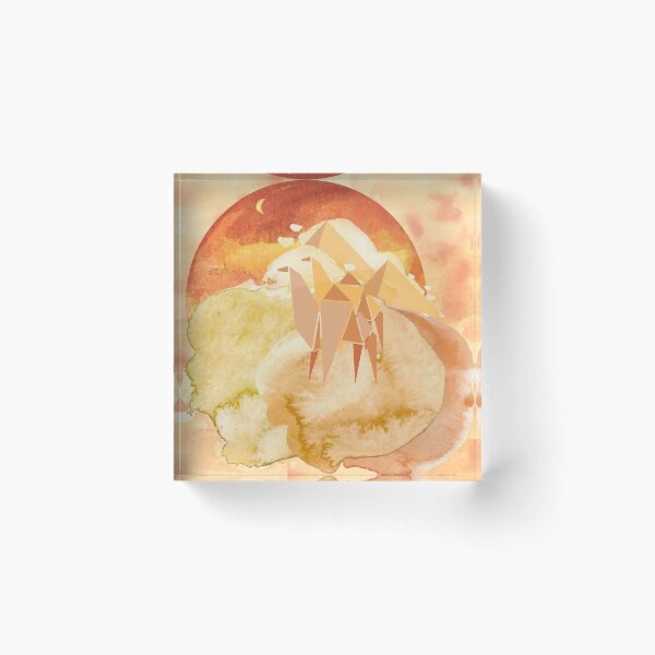 Item preview, Watercolor Origami Desert designed and sold by IDSN.