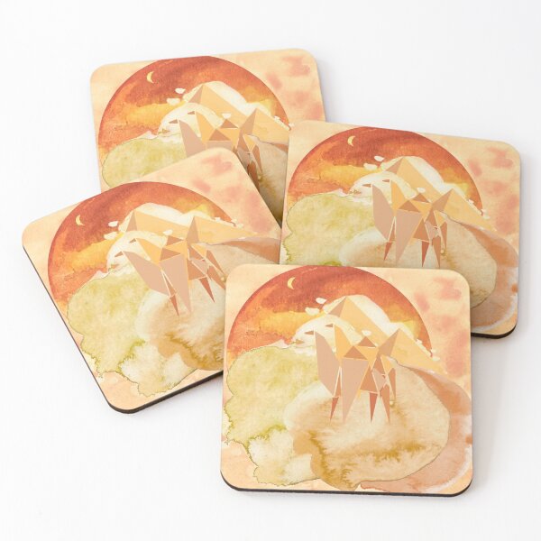 Item preview, Watercolor Origami Desert designed and sold by IDSN.