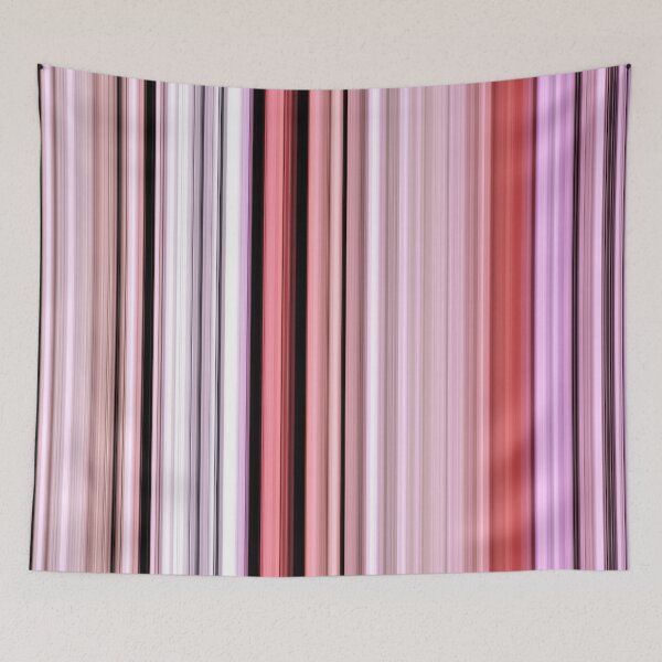 Item preview, Muted pink white black stripes designed and sold by VWDigitalPaint.