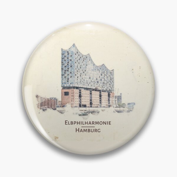 Item preview, Elbphilharmonie Hamburg Watercolor Effect designed and sold by AnKroDesigns.