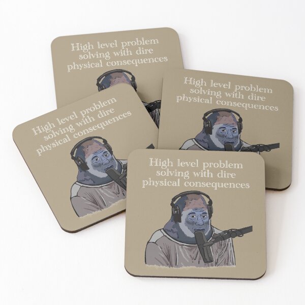 Item preview, High level problem solving with dire physical consequences Gorilla Joe Rogan designed and sold by SubtleSplit.