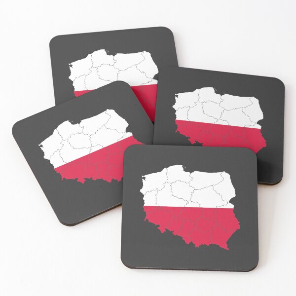 Item preview, Poland Flag Map with regions designed and sold by Alo.