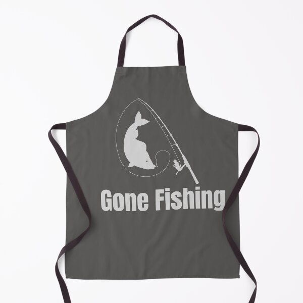 Item preview, gone fishing fish & rod designed and sold by SunnyDesignsCo.