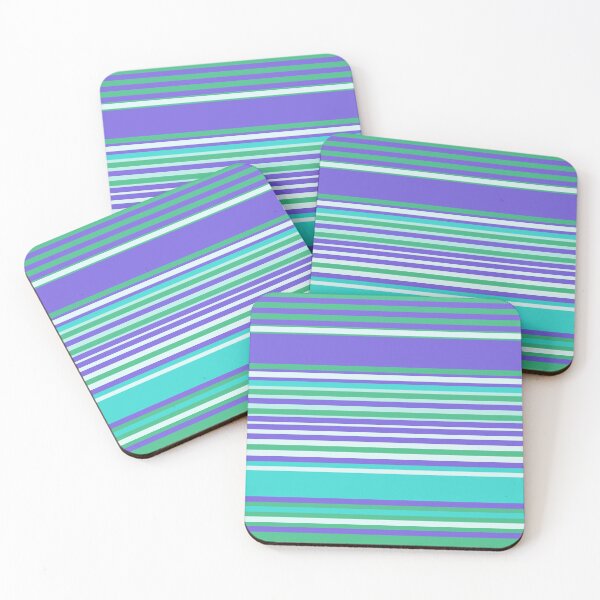 Item preview, Random Stripes - Purple, Greens, Teal designed and sold by Whoopsidoodle.