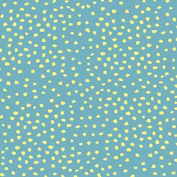 Artwork thumbnail, Dalmatian Dots on turquoise Sea Green_simple pattern by ebozzastudio