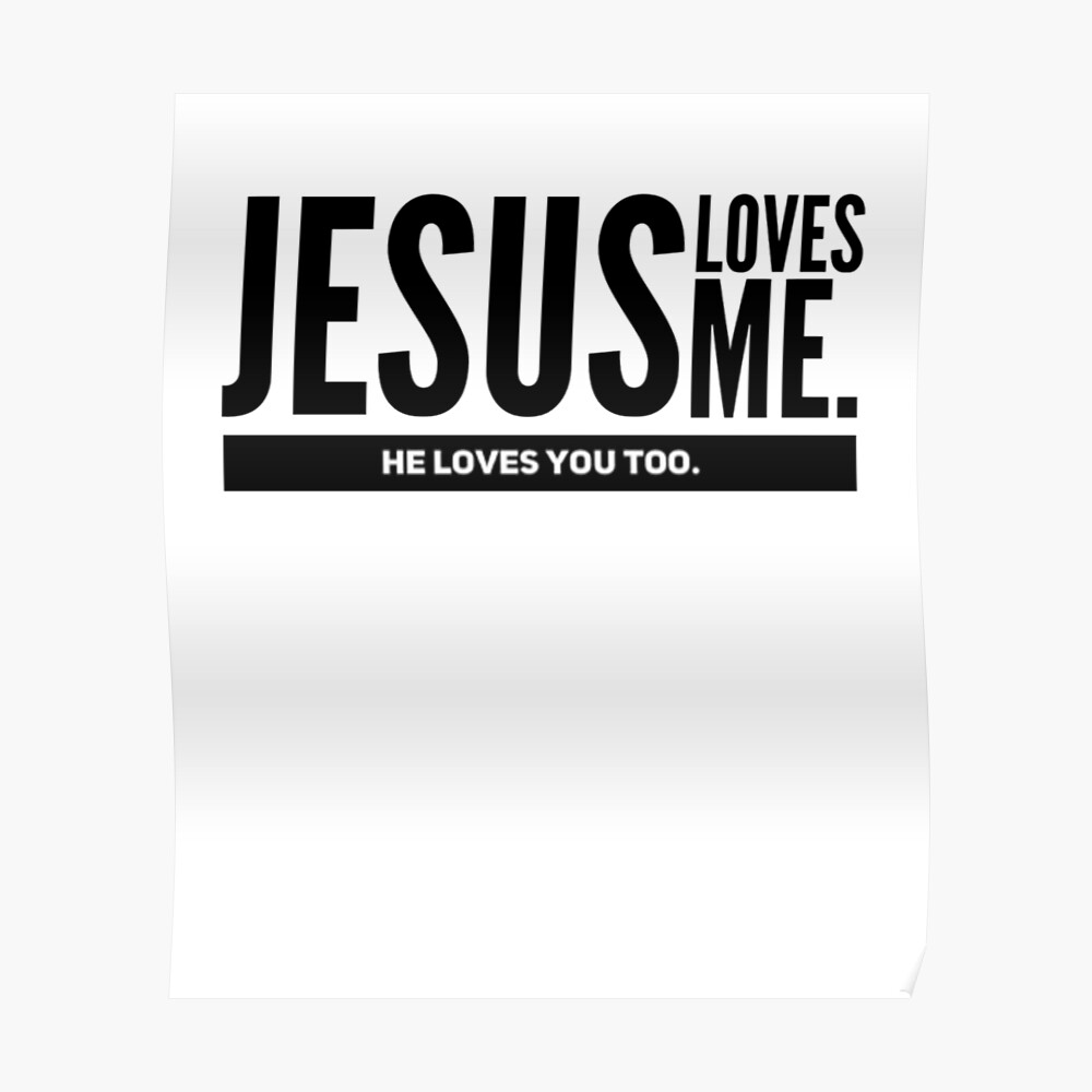 Jesus Loves Me He Loves You Too Mask By Juliano Designs Redbubble