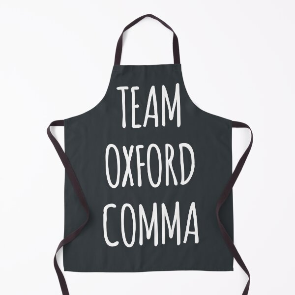 Item preview, Team Oxford Comma quote with Neutral Blue Background designed and sold by WildeandCo.