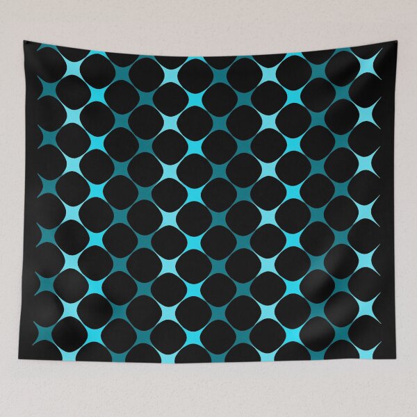 Item preview, Neon blue mesh pattern, cool pattern composition designed and sold by Stéphane  Thirion.