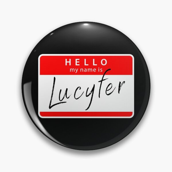 Item preview, HELLO MY NAME IS LUCYFER, laptop sticker designed and sold by NiceSign.
