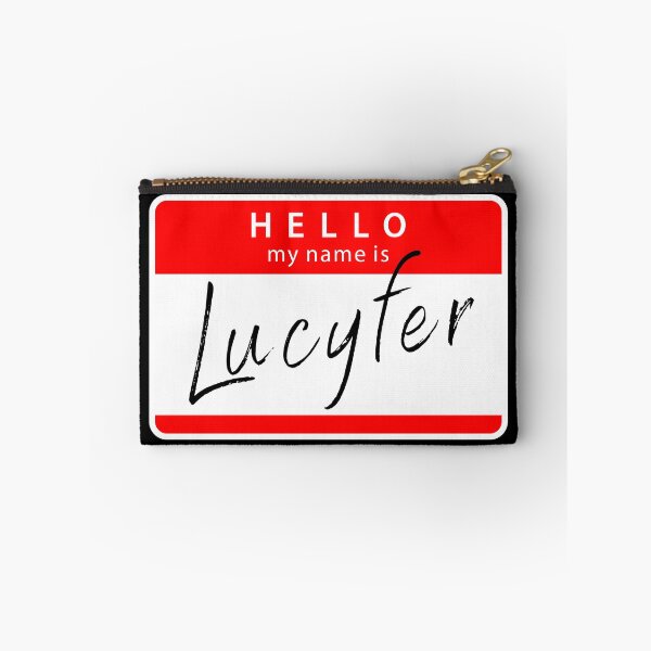 Item preview, HELLO MY NAME IS LUCYFER, laptop sticker designed and sold by NiceSign.