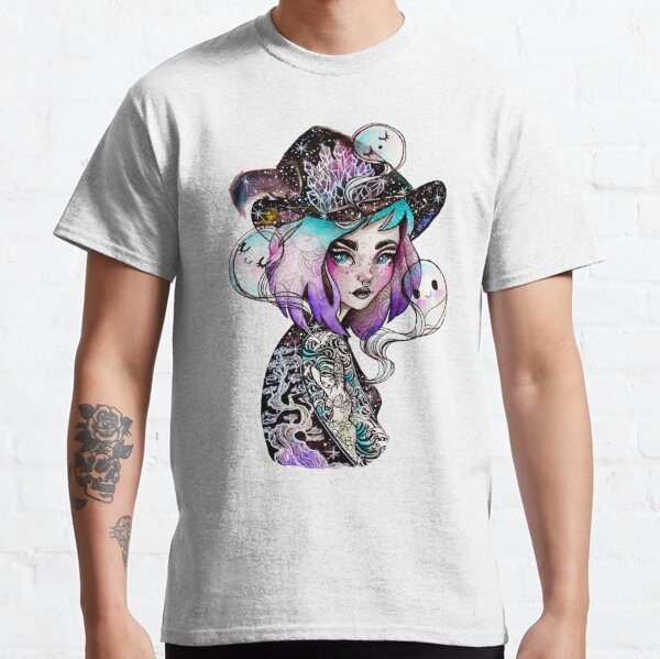 Moon Gift for Her Crystal Lover Spiritual Shirt Witch Shirt Crystals Cute T-Shirts Boho Shirt Flowers Flower Shirt Moon Shirt
