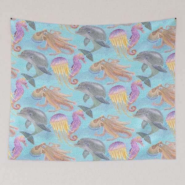 Item preview, Under the sea mosaic tile  designed and sold by Sharilea.