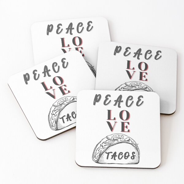 Item preview, WILL RUN FOR TACOS, Peace and Love!! designed and sold by AmazingEcraft.
