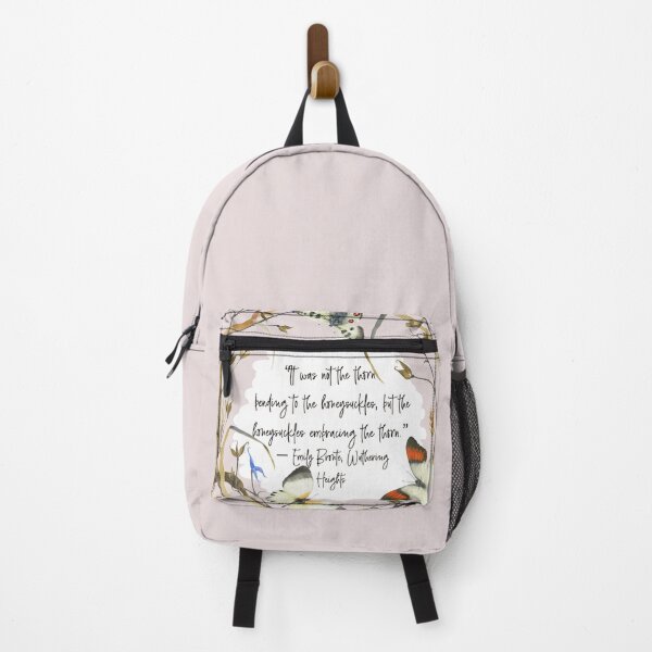 Item preview, Wuthering Heights Emily Brontë Book Quote in wreath with butterflies designed and sold by Bellathewilde.