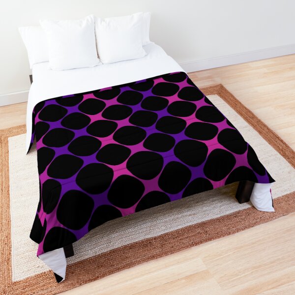 Pink and purple mesh pattern, cool pattern composition Comforter
