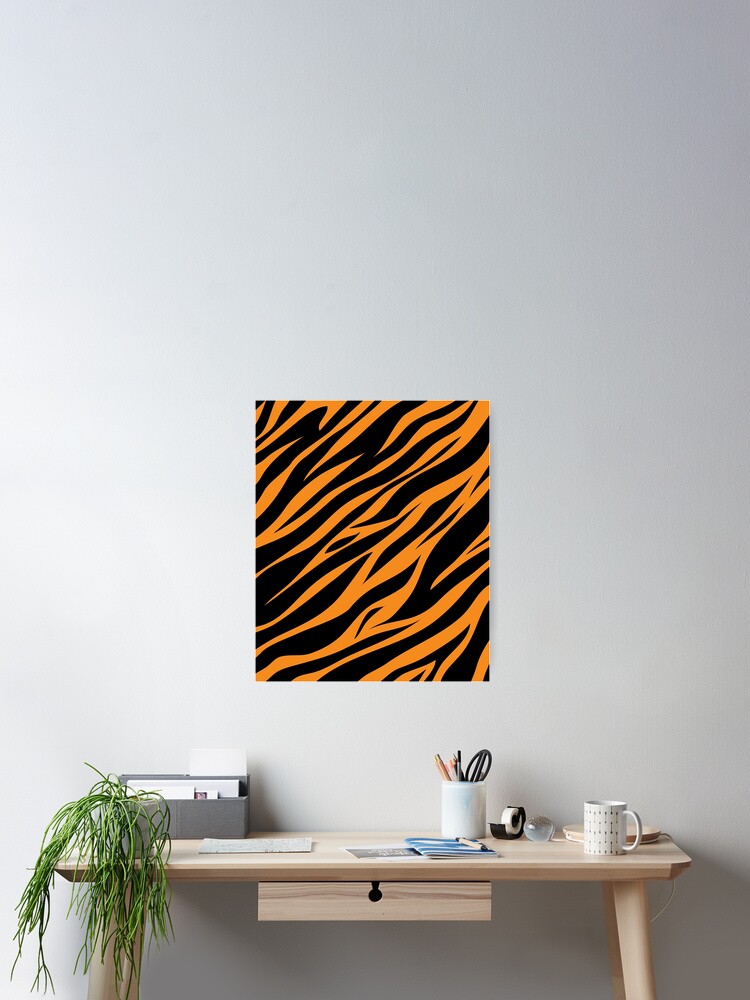 Thumbnail 2 of 3, Poster, Tiger Stripes Pattern designed and sold by KammilDesigns.