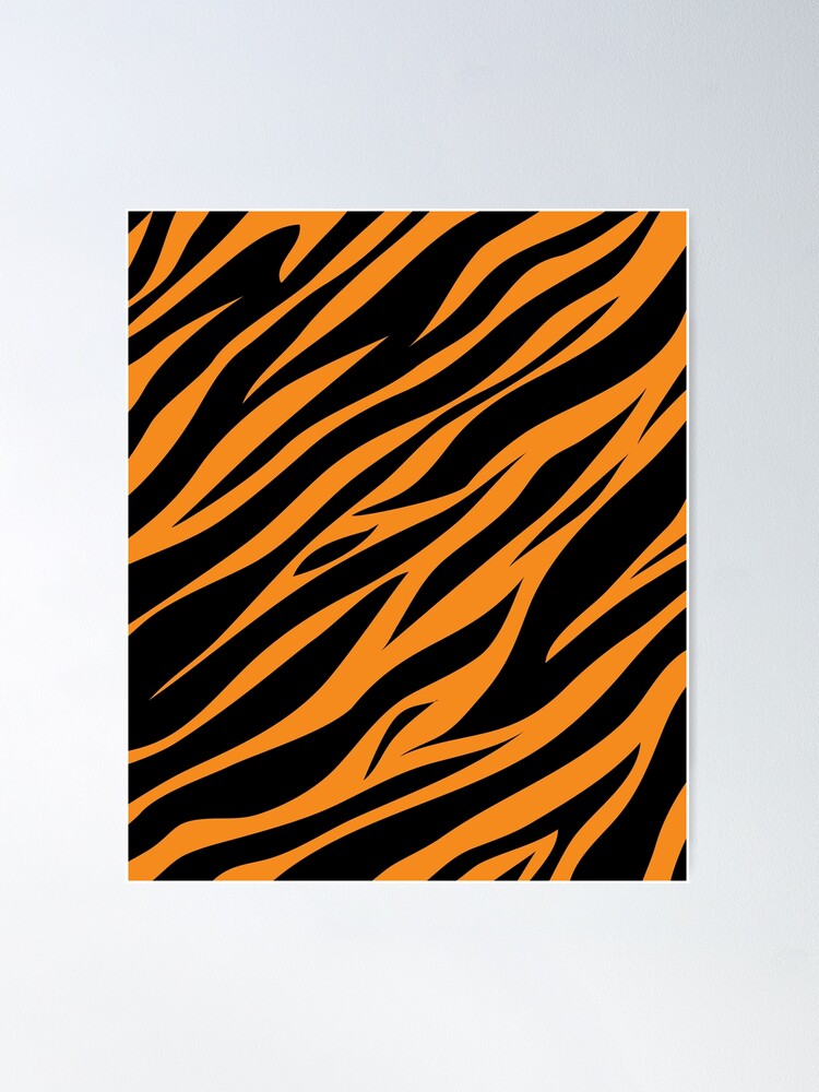 Tiger Stripes Pattern Poster for Sale by KammilDesigns