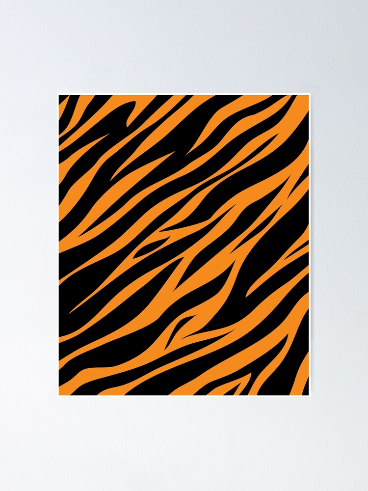Thumbnail 1 of 3, Poster, Tiger Stripes Pattern designed and sold by KammilDesigns.