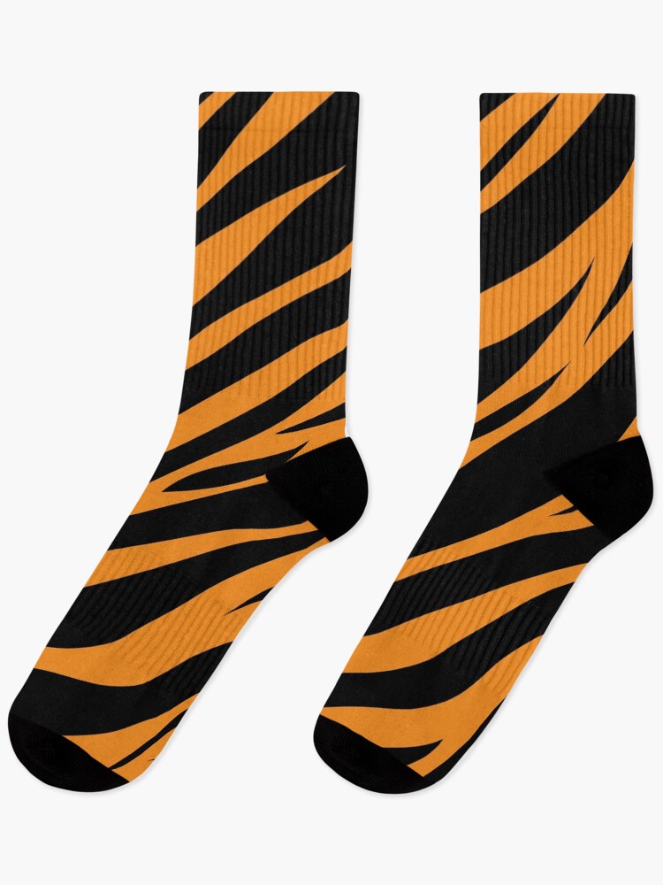 Thumbnail 1 of 5, Socks, Tiger Stripes Pattern designed and sold by KammilDesigns.