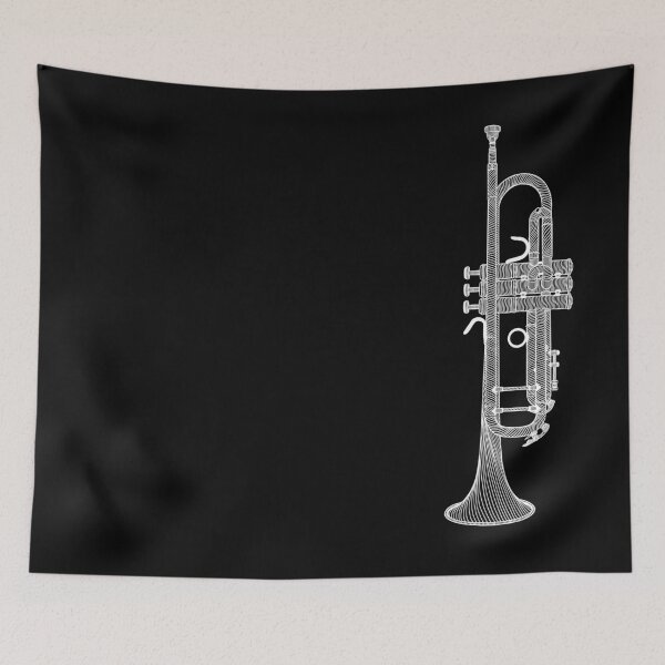 Item preview, Big Trumpet Music Line Art Illustration designed and sold by line212line.