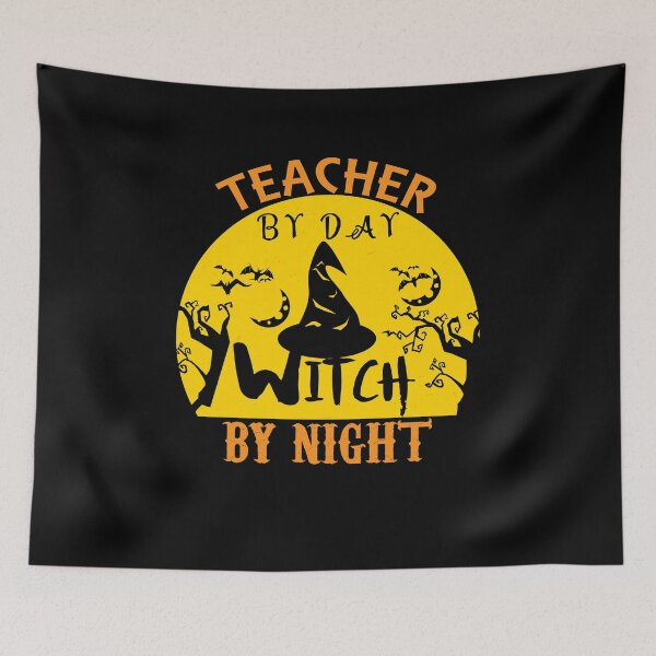 Item preview, Teacher Witch By Night Halloween Funny Teacher Costume Idea designed and sold by majidkacm.